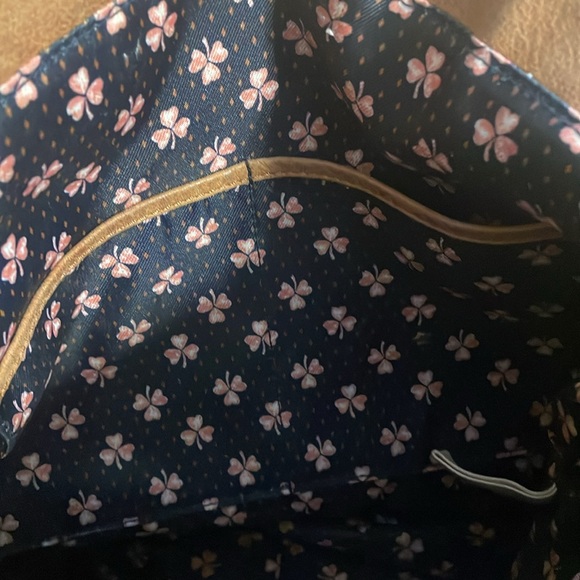 EUC Vintage Lucky Brand Large Y2K Tan Leather Double Strap Tote Shoulder Bag - Picture 16 of 16